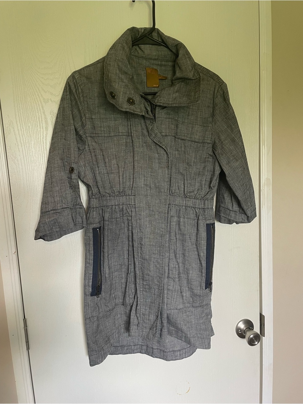 Ali Ro Women's Gray Lightweight Utility Jacket